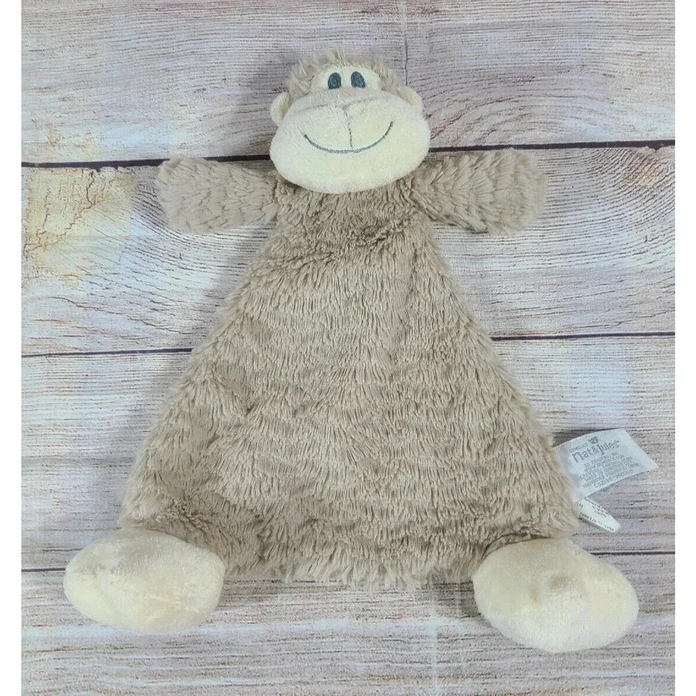 Demdaco Nat & Jules Plush Cozies Meekie Lovey Security Blanket 2016 Rattle 12"